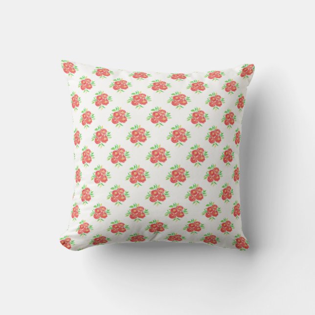 Cadeau de nouvelle maison petit coussin floral vio (Recto)