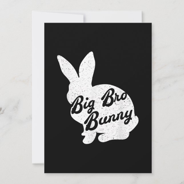 Cadeau de Pâques pour grand frère lapin (Devant)