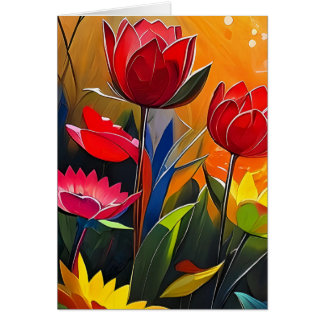 Cadeau de pensée avec fleurs