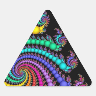 Cadeau de perles Sticker triangle Gay pride arc-en