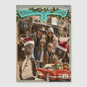 Cadeau de photo de Noël personnalisé Route 66