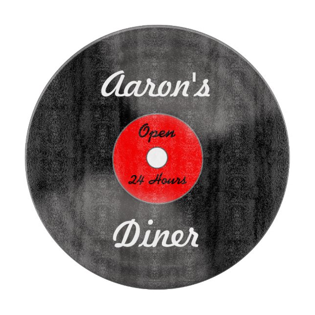 Cadeau de planche à découper de cuisine de disque  (Devant)