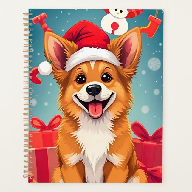 Cadeau de planificateur de chapeau de Noël de chie (Devant)