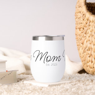 Cadeau de police de script de maman établie