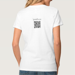 Cadeau de pomme, T-shirt à col V pour femmes, blan