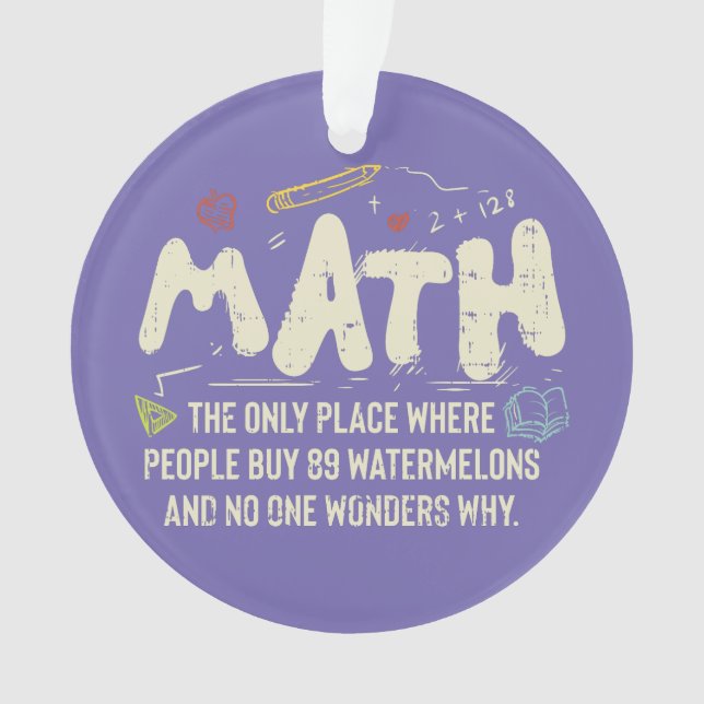 Cadeau de professeur de mathématiques Mathématique (devant)