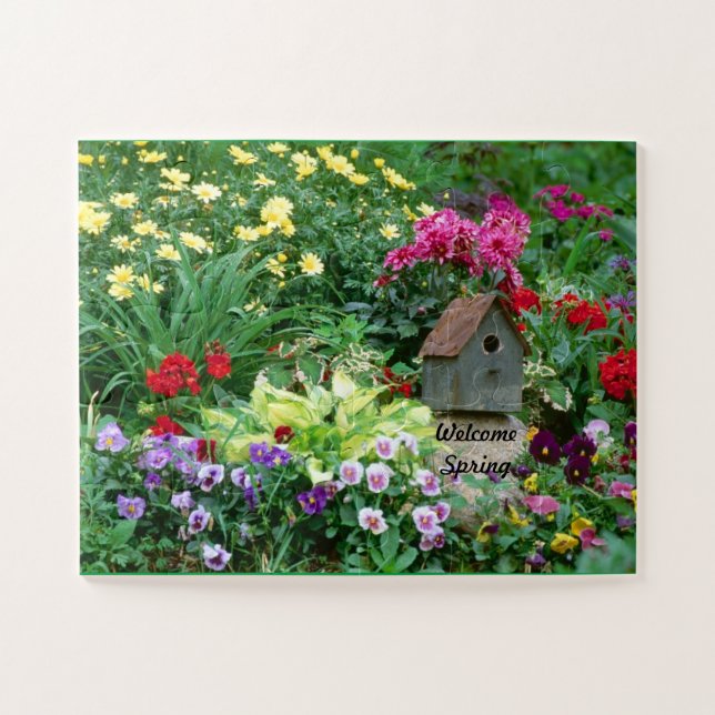 Cadeau de puzzle de jardin de printemps pour grand (Horizontal)