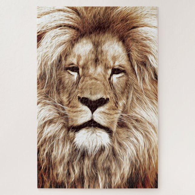 Cadeau de Puzzle Lion (Vertical)