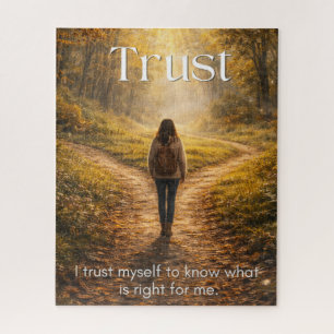 Cadeau de puzzle motivant - Confiance