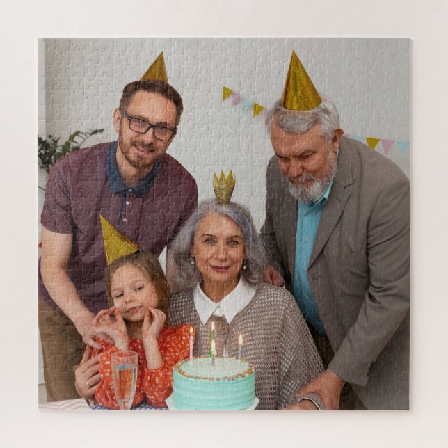 Cadeau de puzzle photo personnalisé pour son anniv (Vertical)