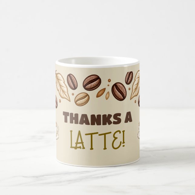 Cadeau de reconnaissance de tasse à café Thanks A  (Centre)