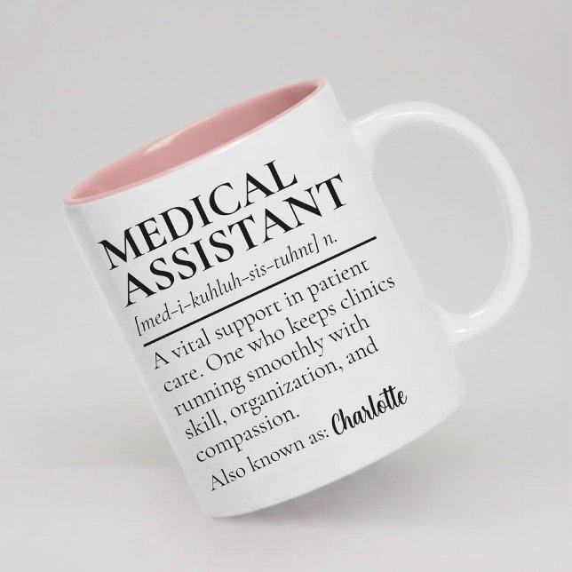 Cadeau de remerciement Mug Assistant(e) Médical(e) (Medical Assistant Thank You Gift Mug for Her, Medical Assistant Graduation Mug Personalized Gift)