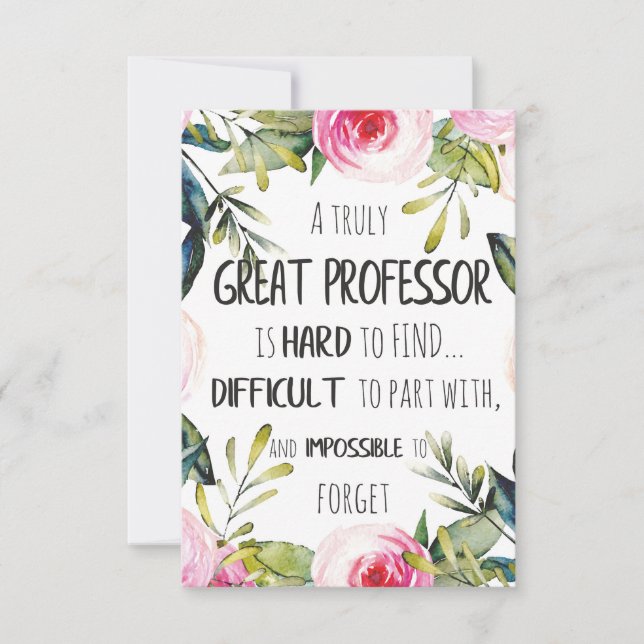Cadeau de Remerciement Professeur Appréciation Déc (Devant)