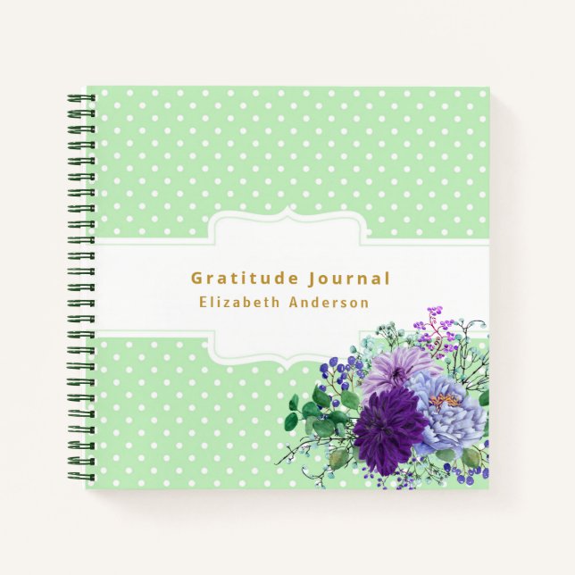 Cadeau de remerciements Journal de GRATITUDE perso (Devant)