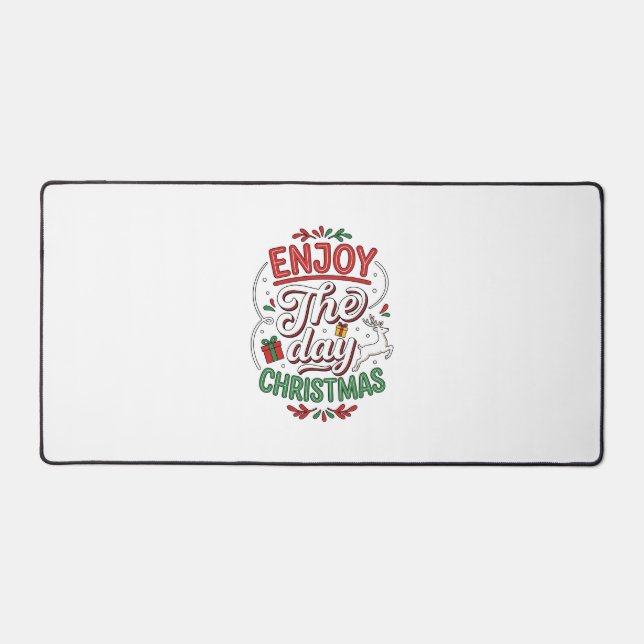 Cadeau de rennes de Noël Profitez de la journée (Recto)