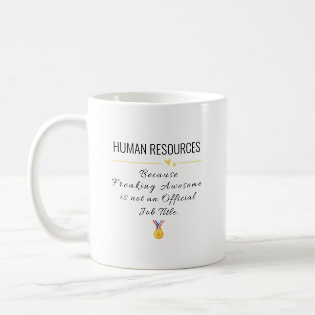Cadeau de ressources humaines - Mug de devis RH po (Gauche)