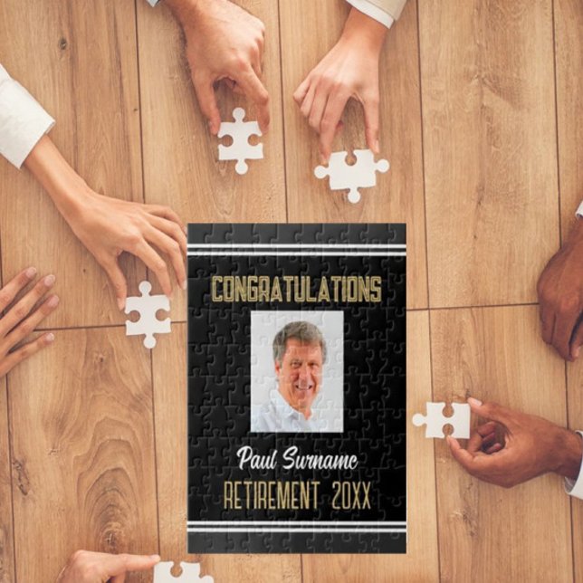 Cadeau de retraite ! Puzzle Photo Retraite (Créateur téléchargé)
