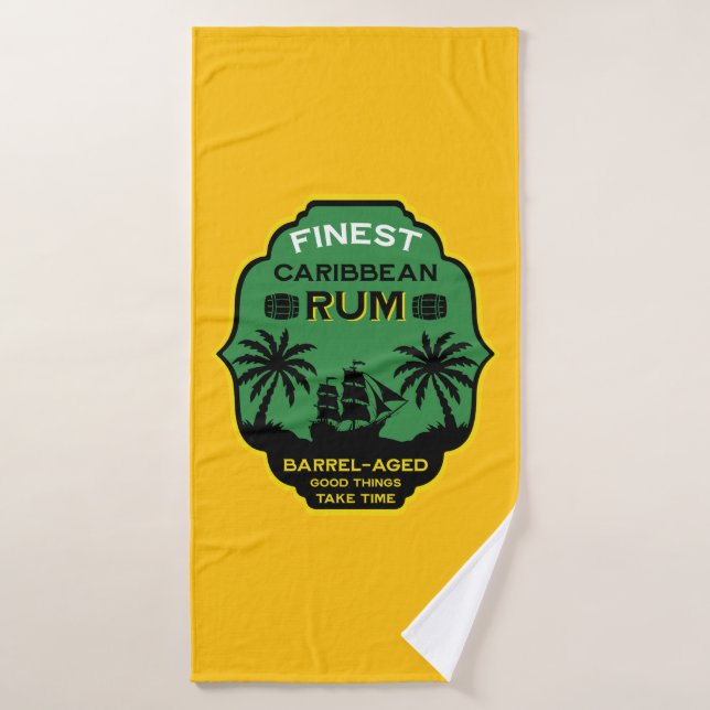Cadeau de rhum des Caraïbes (Serviette de bain)