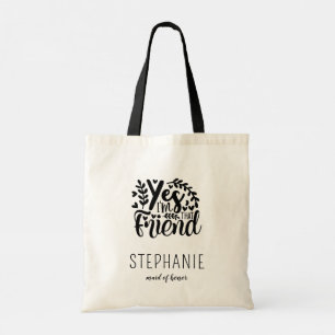 Cadeau de Sac fourre-tout d'honneur personnalisé