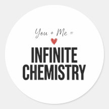 Cadeau de science autocollant de chimie infinie