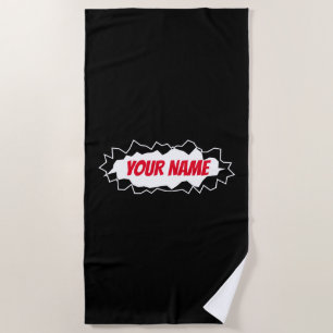 Cadeau de serviette de plage personnalisée avec de