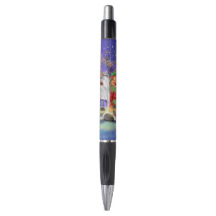 Cadeau de stylo de Noël avec des Gnomes heureux