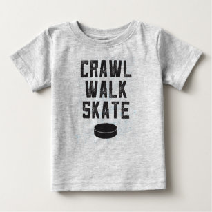 Cadeau de T-shirt de bébé de hockey sur glace de