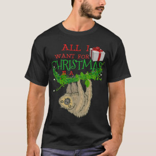 Cadeau de T-shirt de Noël de paresse
