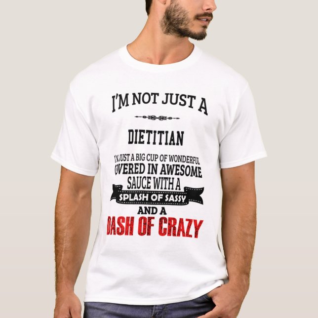 Cadeau de T-shirt diététique/actuel, citation amus (Devant)