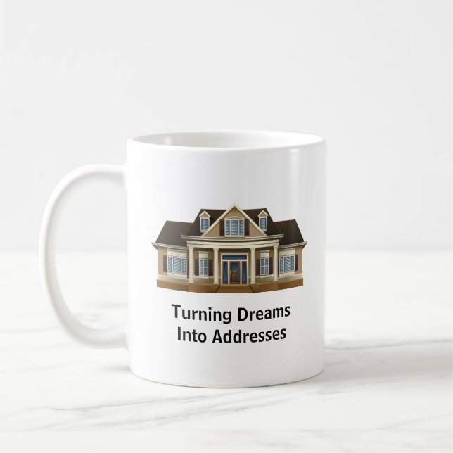 Cadeau de tasse à café pour agent immobilier (Gauche)