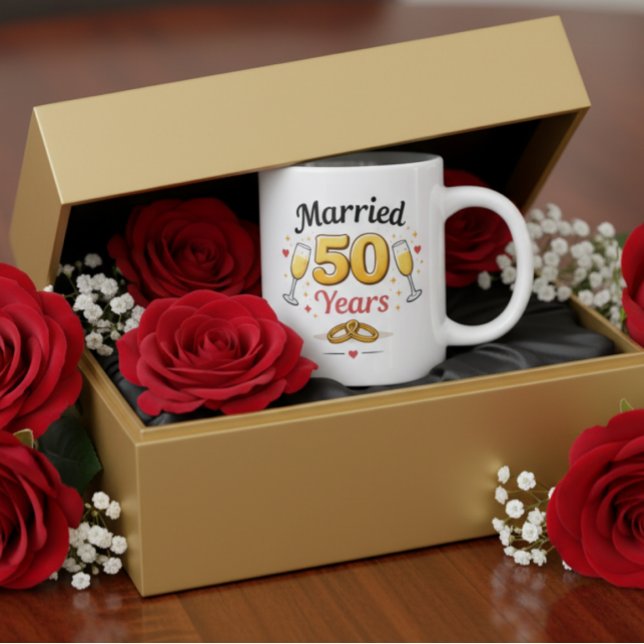 Cadeau de tasse à café pour anniversaire de mariag (Créateur téléchargé)