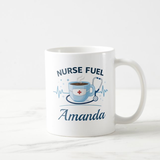 Cadeau de tasse à café pour infirmière avec nom pe (Droite)