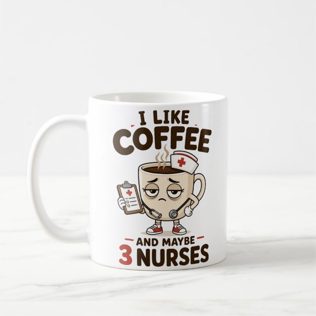 Cadeau de tasse à café pour infirmière drôle pour  (Gauche)