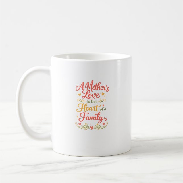 Cadeau de tasse à café pour l'amour d'une mère pou (Gauche)