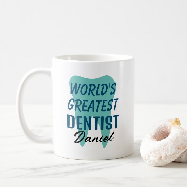 Cadeau de tasse à café pour le plus grand dentiste (Avec donut)