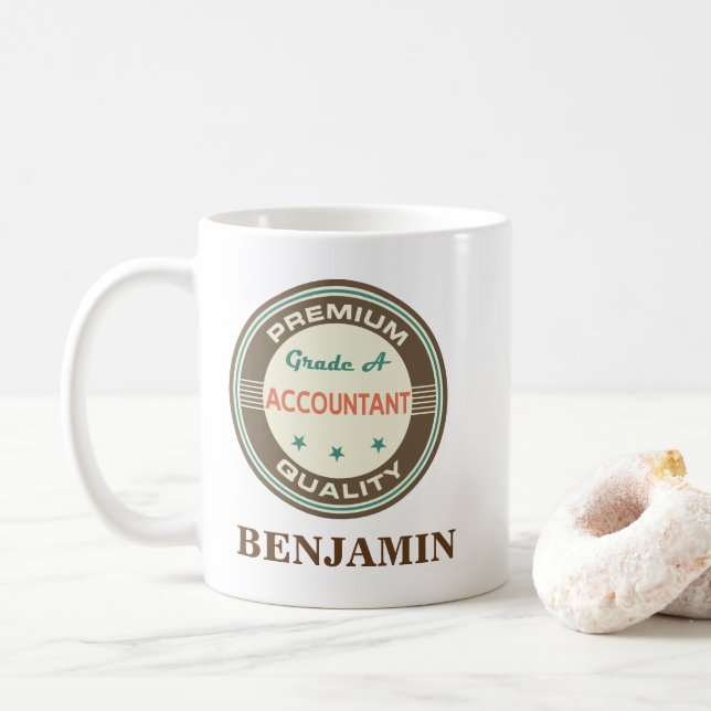 Cadeau de tasse de bureau personnalisé par (Avec donut)