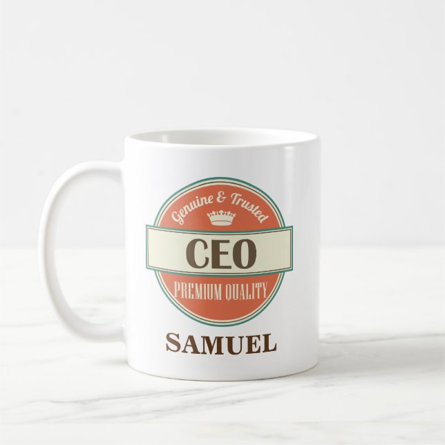 Cadeau de tasse de bureau personnalisé par (Gauche)