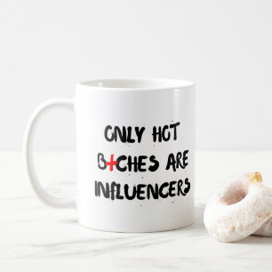 Cadeau de tasse de citation drôle d'influenceur po