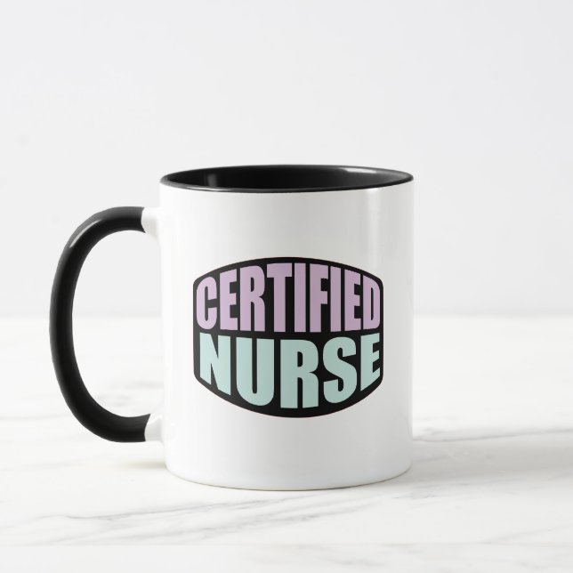 Cadeau de tasse de infirmière pour infirmière cert (Gauche)