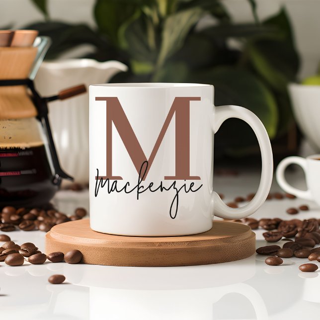 Cadeau de tasse de remise de diplôme marron person (Custom name coffee mug for mom, grandma, besties, coworkers, students, teachers, him, her, or kids)