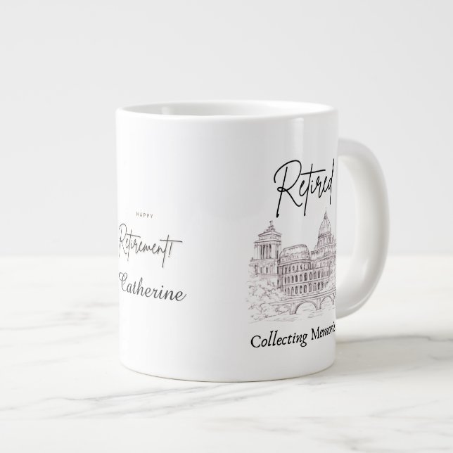 Cadeau de tasse de retraite pour voyageurs (Devant droit)