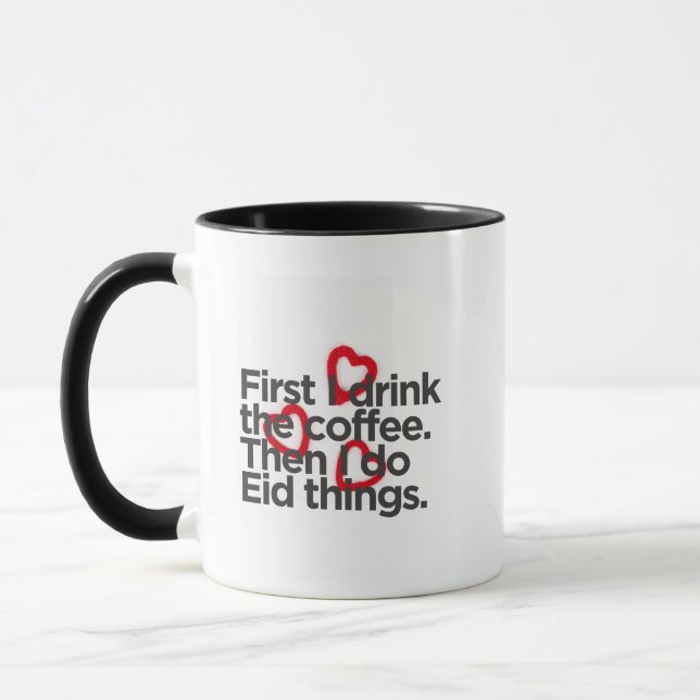 Cadeau de tasse drôle pour l'Aïd  (Gauche)
