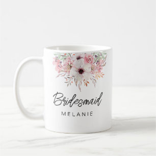 Cadeau de Tasse Florale Rustique Moderne Demoisell