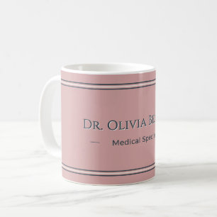 Cadeau de tasse personnalisée rose poussiéreux cha