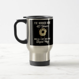 Cadeau de tasse pour 40 ans d'anniversaire de trav