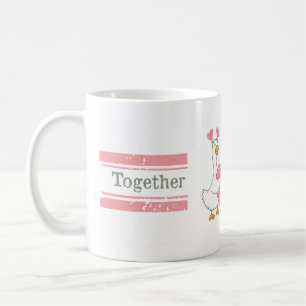 Cadeau de tasse pour couple de l'oie mignonne ense