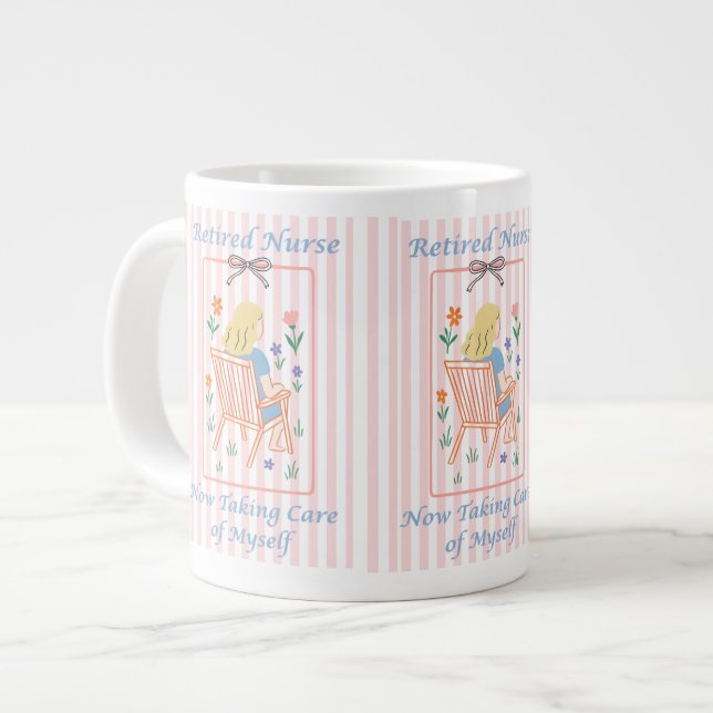 Cadeau de tasse pour infirmière retraitée - Cadeau (Devant gauche)