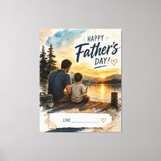 Cadeau de toile personnalisé pour la fête des père