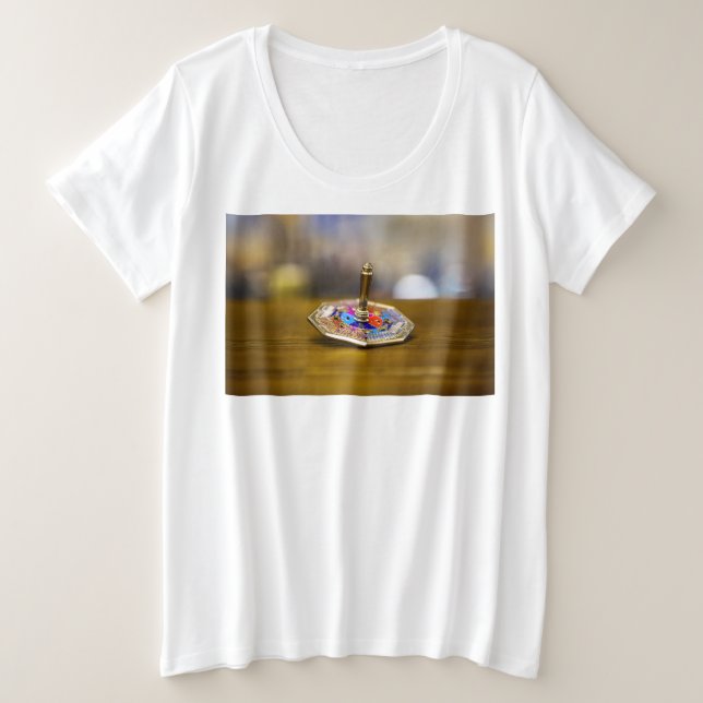 Cadeau de toupie de Hanukkah SlipperyJoe base octo (Design devant)