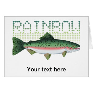 Cadeau de truite arc-en-ciel pour un pêcheur à la